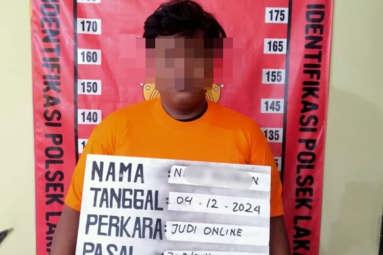 Bermain Judi Online Pedagang Mie Ayam Ditangkap