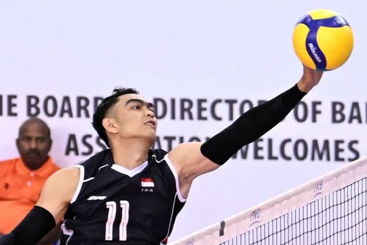AVC Nations Cup 2025, Timnas Voli Putra Kalah Telak dari Bahrain