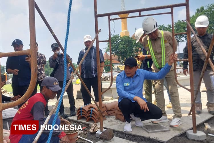 Proyek Alun-alun Sidoarjo Molor, Banyak Temuan Kualitas Buruk