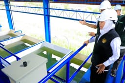 SPAM Mojolagres Mojokerto Mampu Produksi Air 300 LIter Per Detik