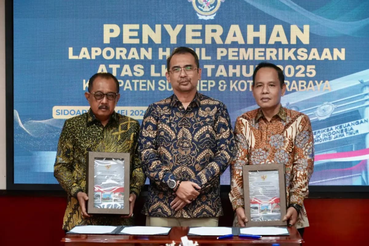 Pemkot Surabaya Raih Opini WTP 14 Kali Berturut-turut dari BPK